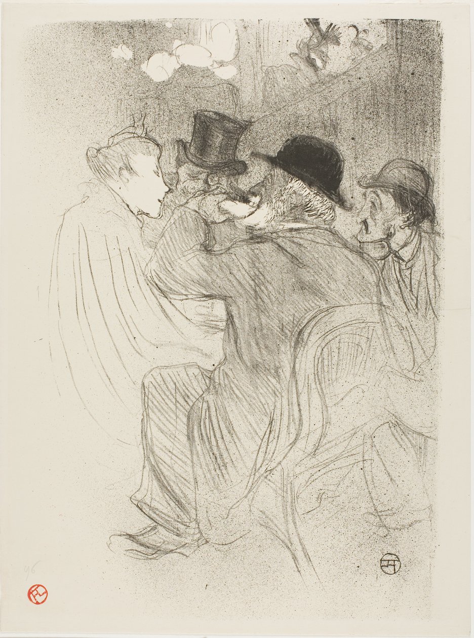 På Moulin Rouge: A Rude! En rigtig uhøflig! af Henri de Toulouse Lautrec