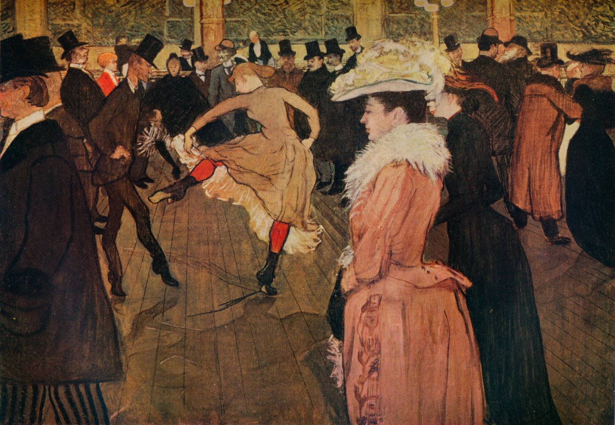 Ved Moulin Rouge, dansen, 1890 1934 af Henri de Toulouse Lautrec