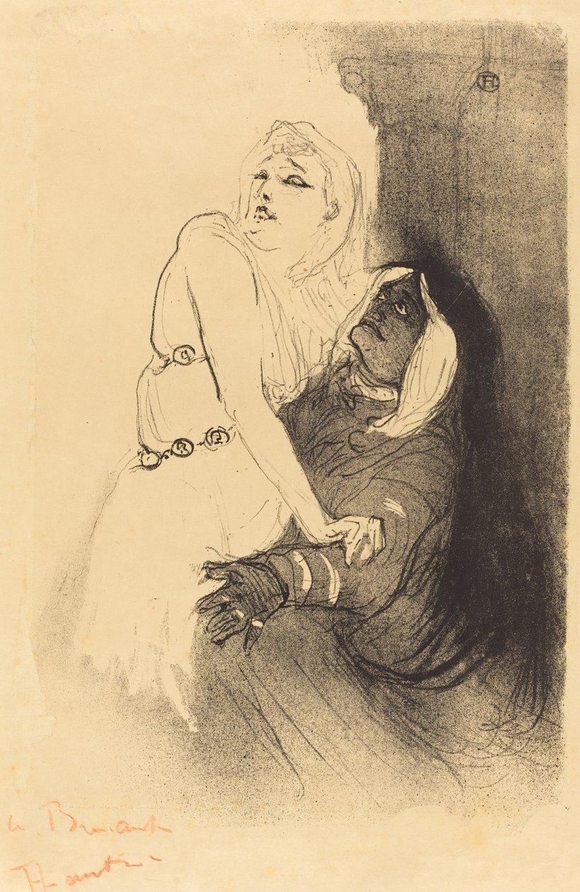 Ved renæssancen: Sarah Bernhardt i "Phedre" af Henri de Toulouse Lautrec
