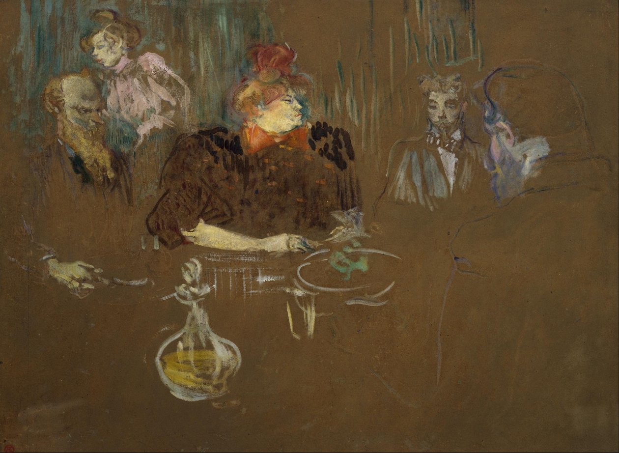 Til bords hos Monsieur og Madame Natanson af Henri de Toulouse Lautrec