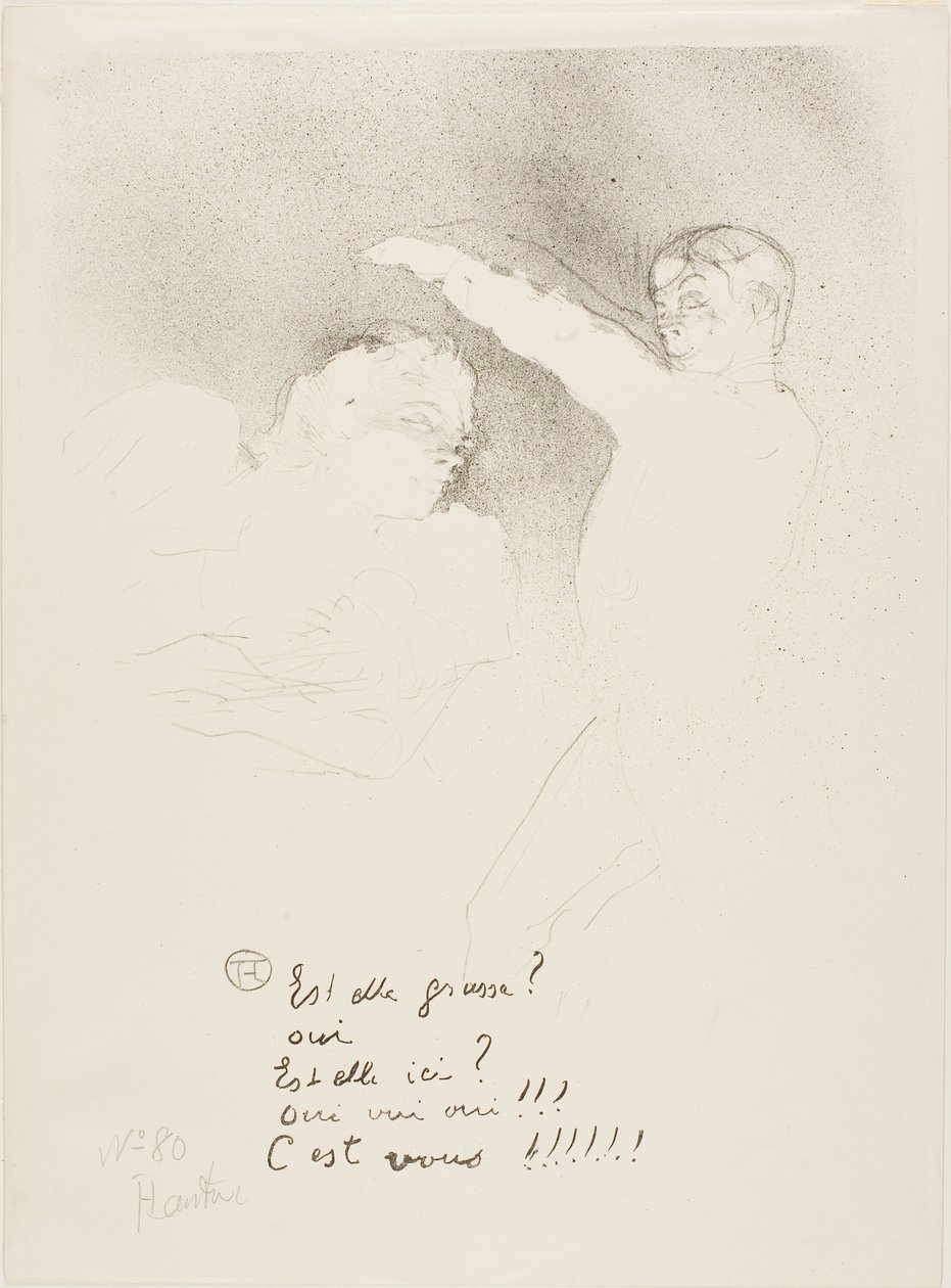 Hos sorterne: Mademoiselle Lender og Brasseur af Henri de Toulouse Lautrec