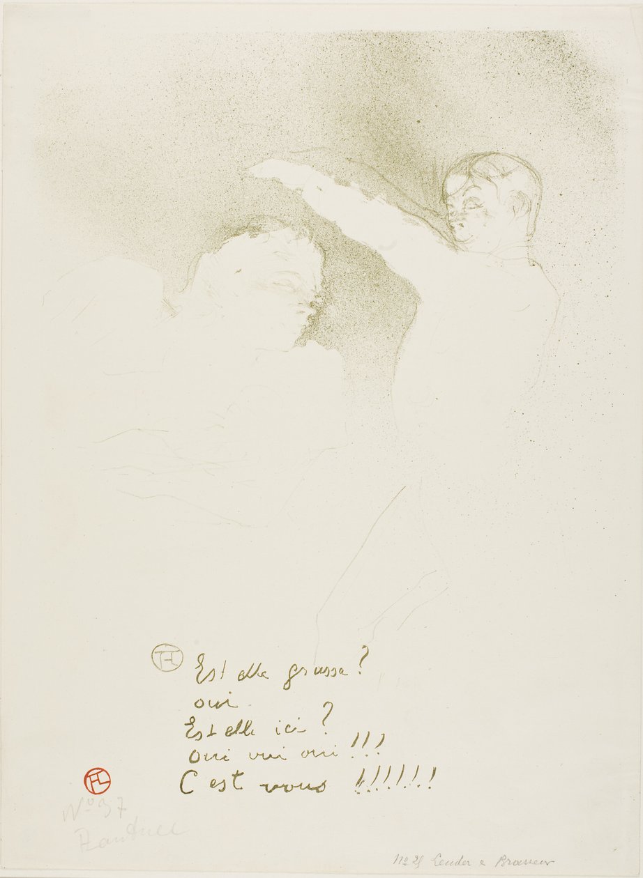 Hos sorterne: Mademoiselle Lender og Brasseur af Henri de Toulouse Lautrec