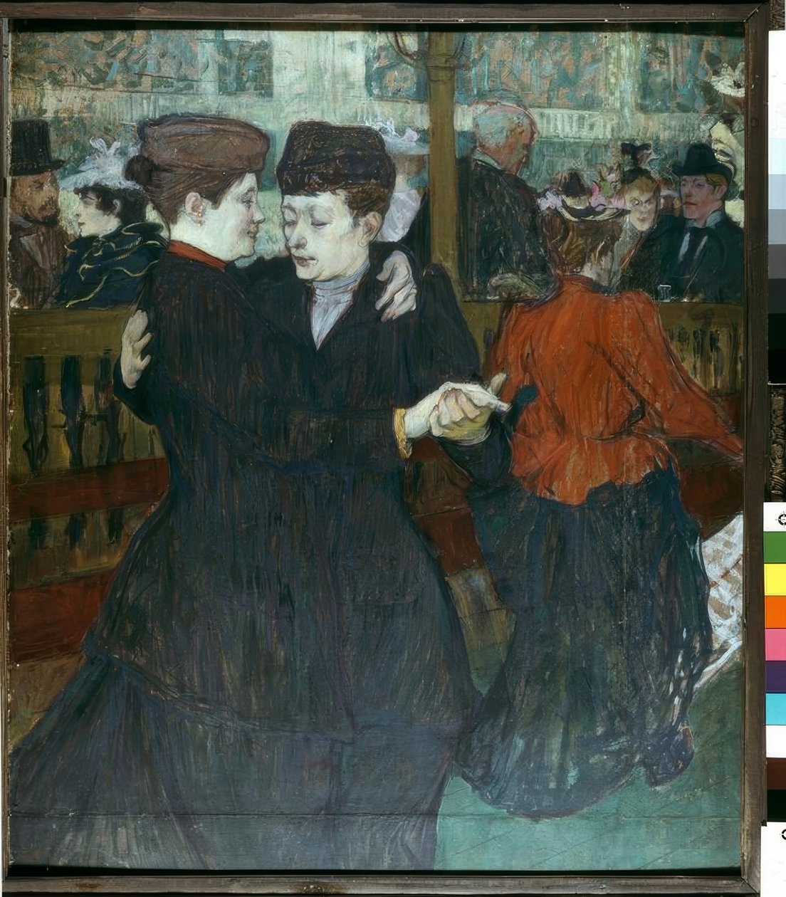 Ved Moulin-Rouge. De to dansere af Henri de Toulouse Lautrec