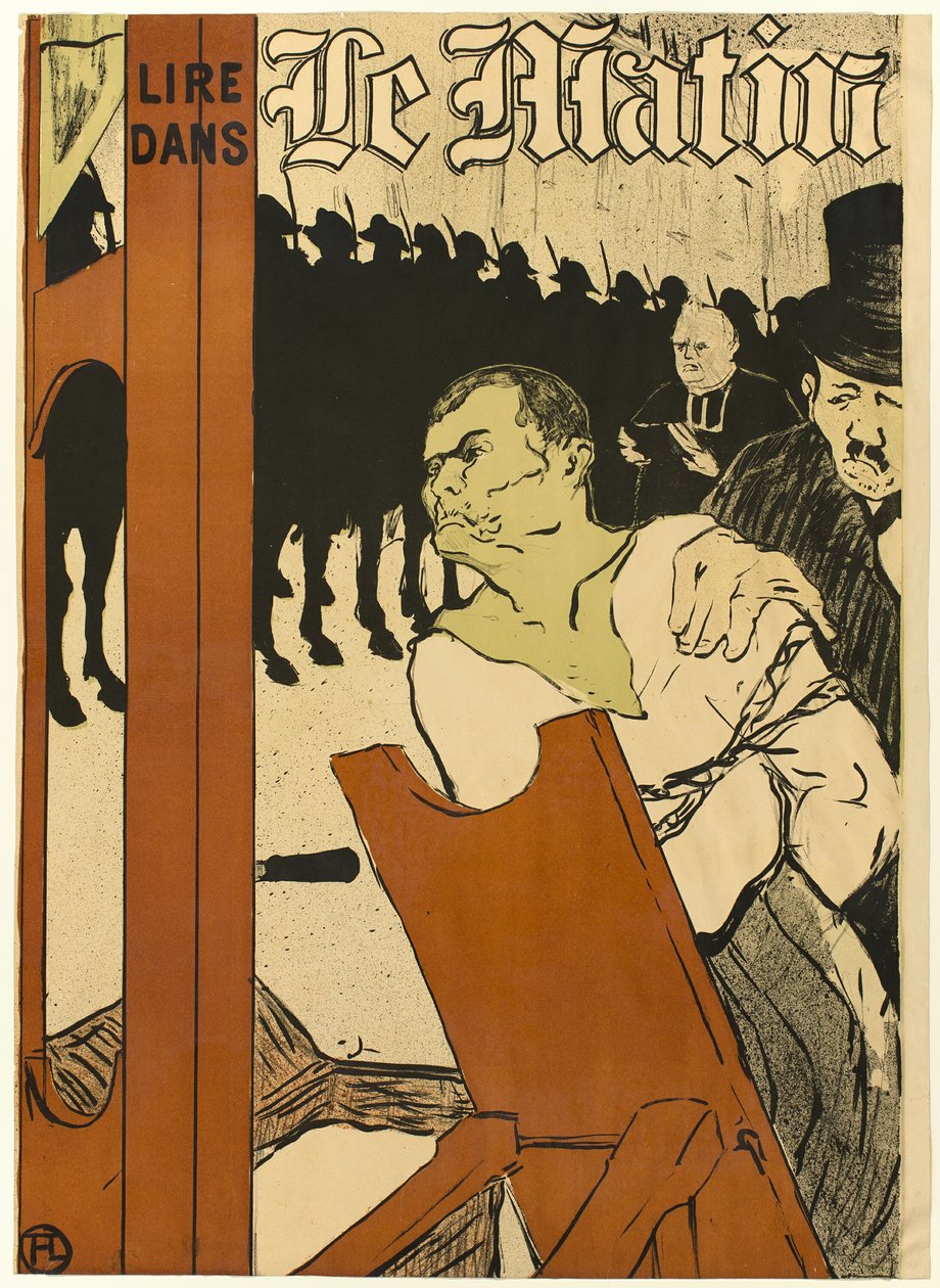 Ved foden af skafottet af Henri de Toulouse Lautrec