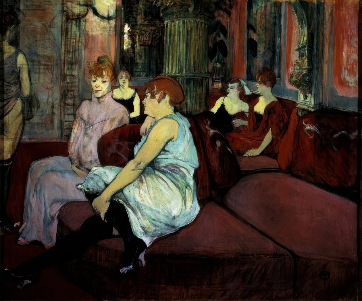 På salonen i rue des Moulins af Henri de Toulouse Lautrec