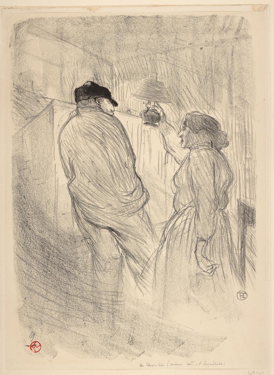 På Det Frie Teater, Antoine i The Worry af Henri de Toulouse Lautrec