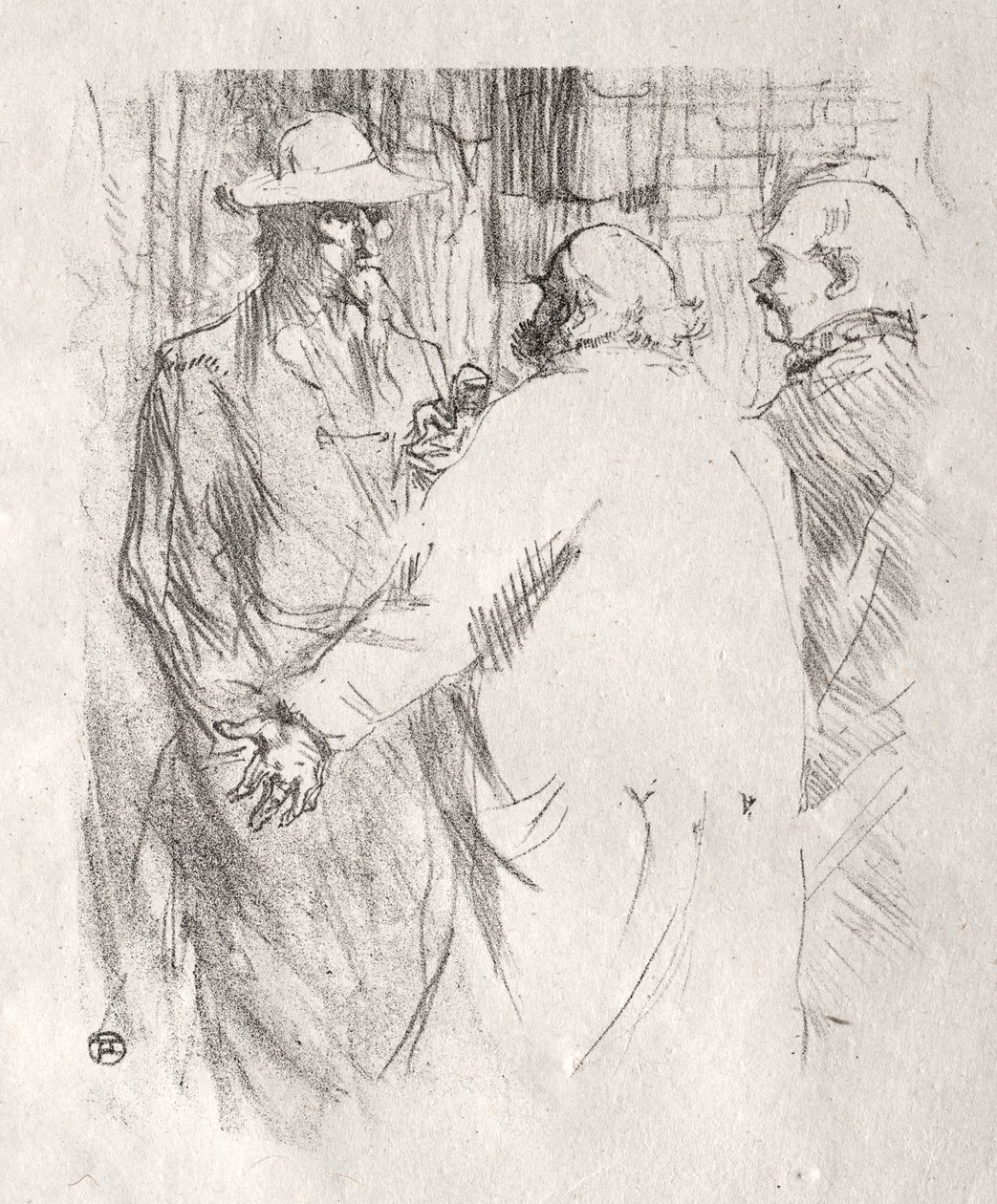 Ved foden af ​​Sinai: Clemenceau til Busk af Henri de Toulouse Lautrec