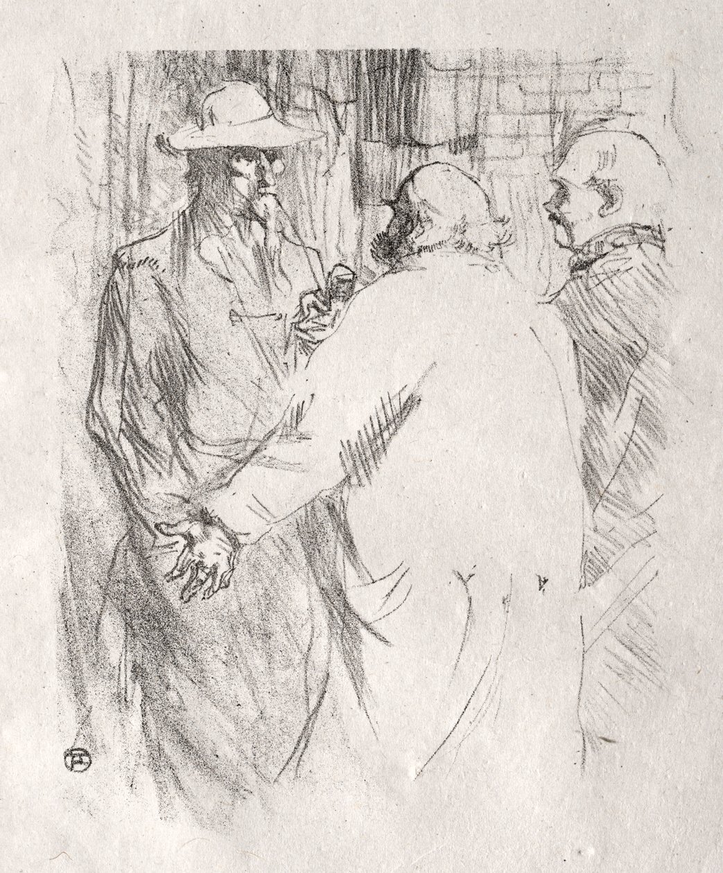 Ved foden af ​​Sinai: Clemenceau til Busk, 1898. af Henri de Toulouse Lautrec