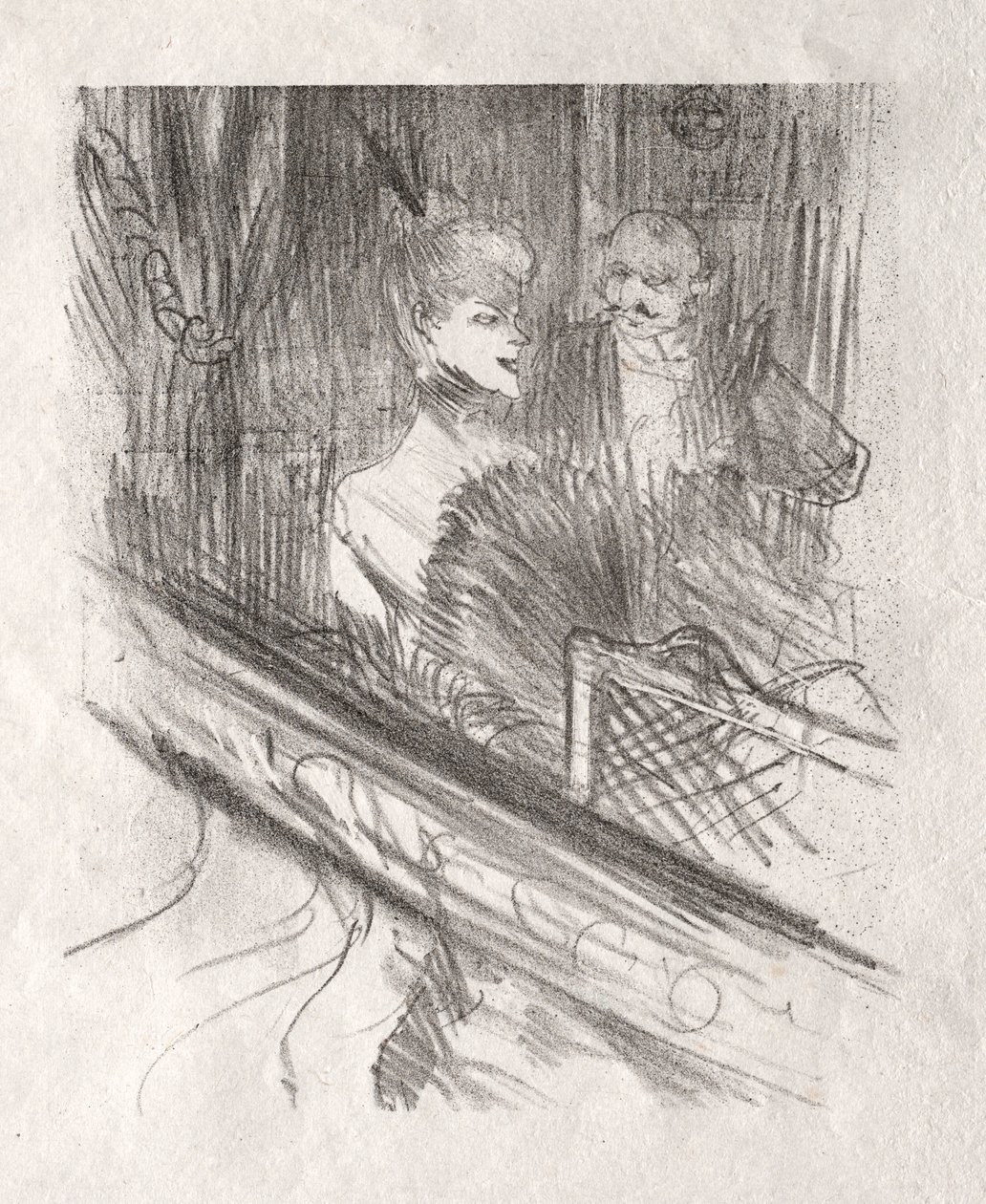 Ved foden af ​​Sinai: Baron Moïse, 1898. af Henri de Toulouse Lautrec
