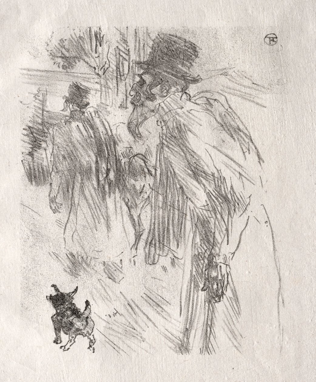 Ved foden af ​​Sinai: De polske jøder, Carlsbad, 1898. af Henri de Toulouse Lautrec