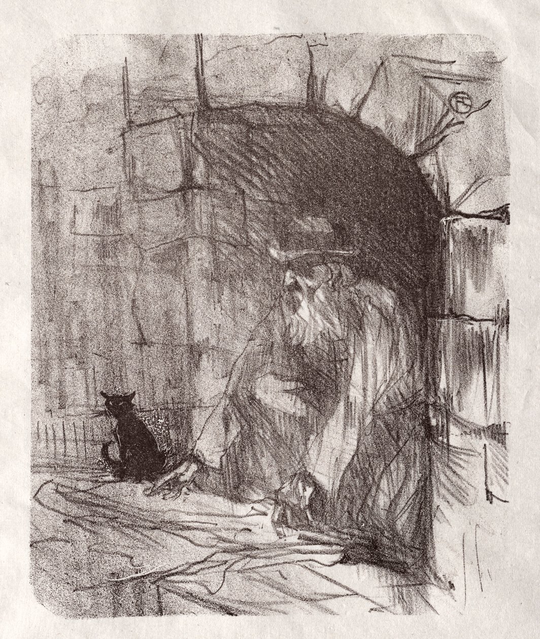 At the Foot of Sinai: A Back Shop in Krakow, 1898. af Henri de Toulouse Lautrec