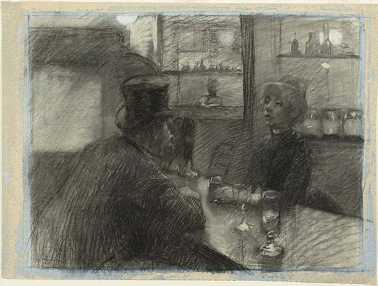 Bar i caféen i rue de Rome af Henri de Toulouse Lautrec