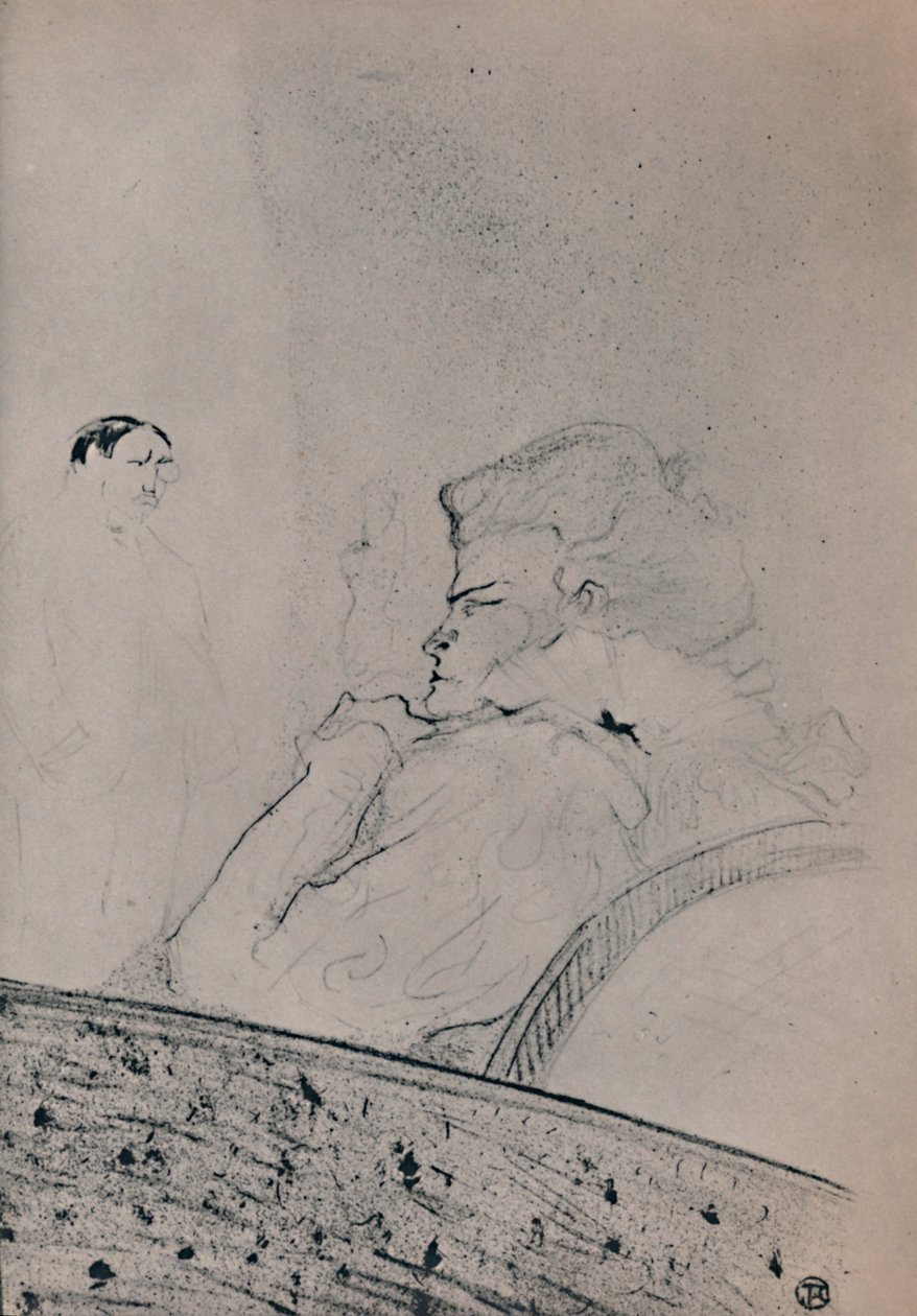 Brandes i hendes omklædningsrum, ca. 1895, 1946 af Henri de Toulouse Lautrec