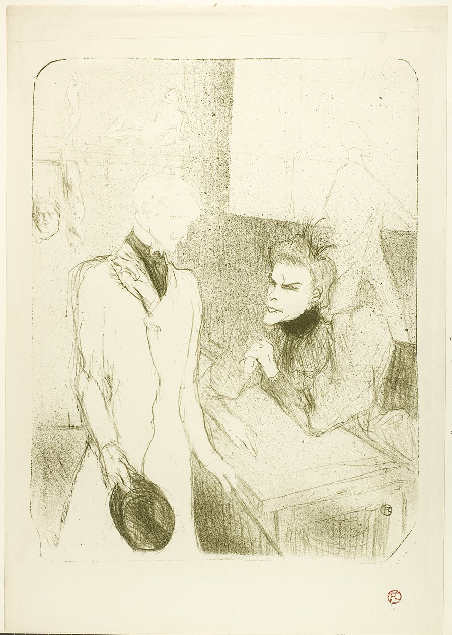 Brandès og le Bargy, i Les Cabotins af Henri de Toulouse Lautrec