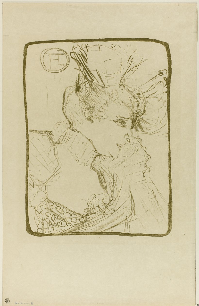 Buste af Mademoiselle Marcelle Lender af Henri de Toulouse Lautrec