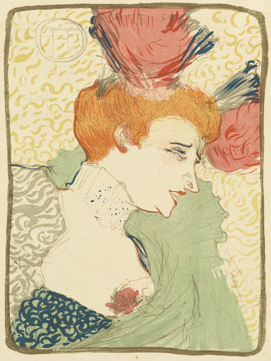 Bust of Mlle. Marcelle Lender Mlle. Marcelle Lender, en buste, 1895. af Henri de Toulouse Lautrec