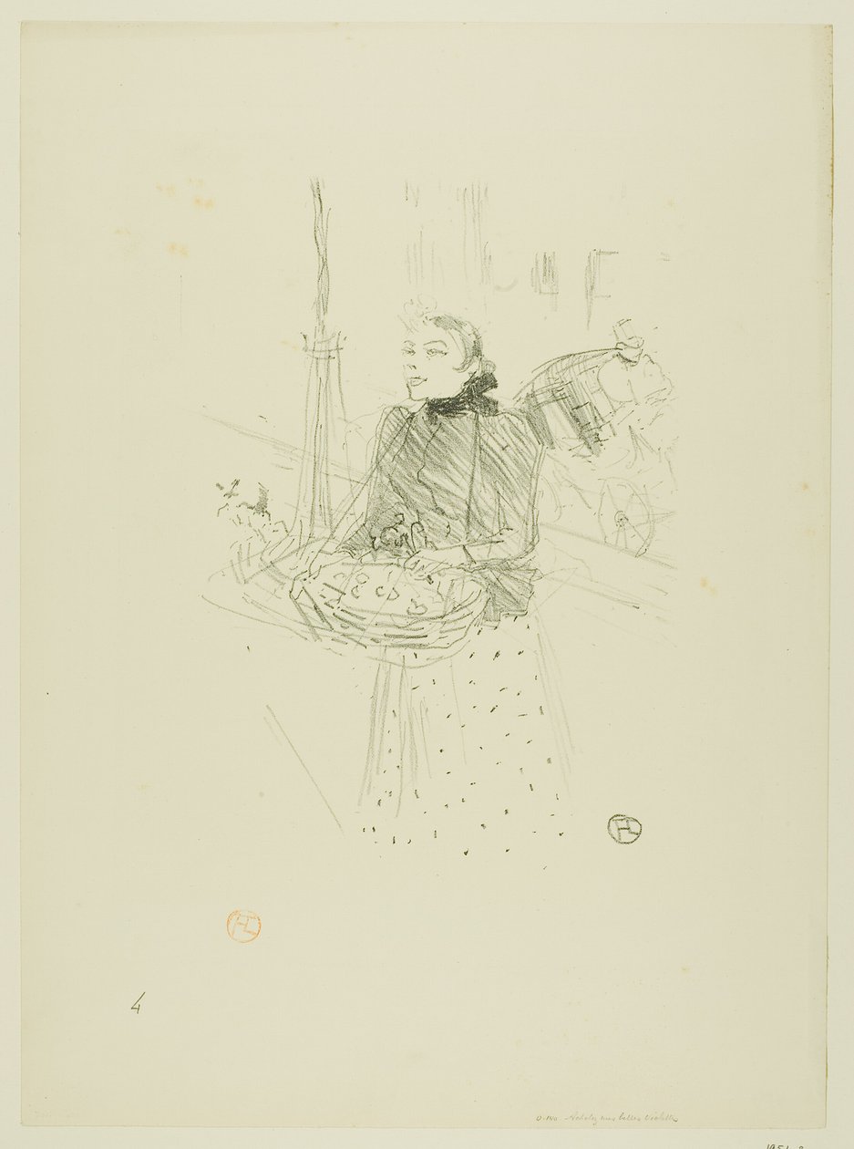 Køb mine smukke violer, fra Melodier af Désiré Dihau af Henri de Toulouse Lautrec