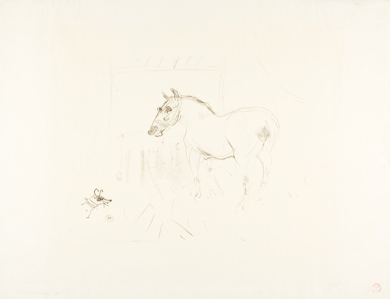 Calmèses lille pony af Henri de Toulouse Lautrec