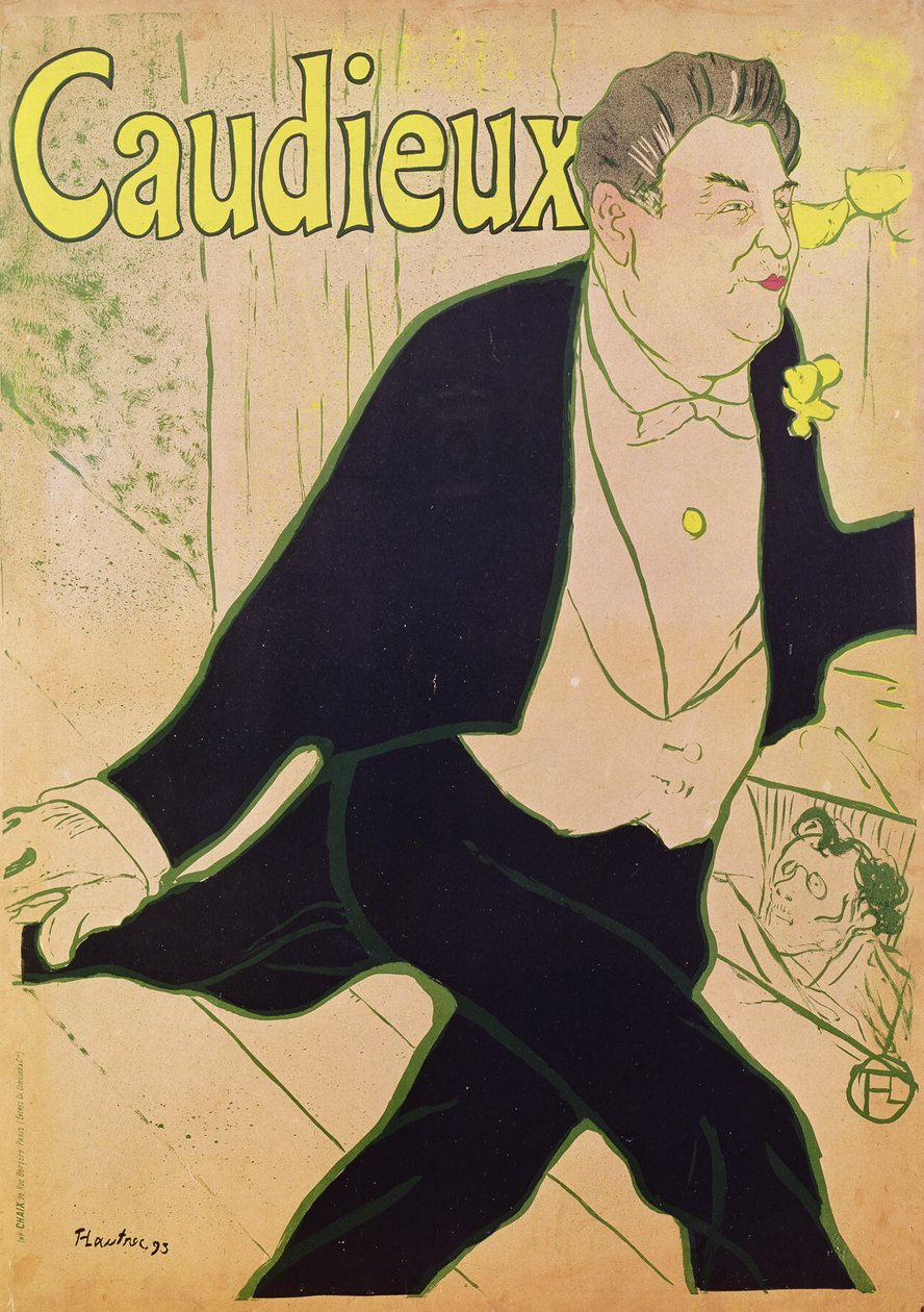 Caudieux (plakat) af Henri de Toulouse Lautrec