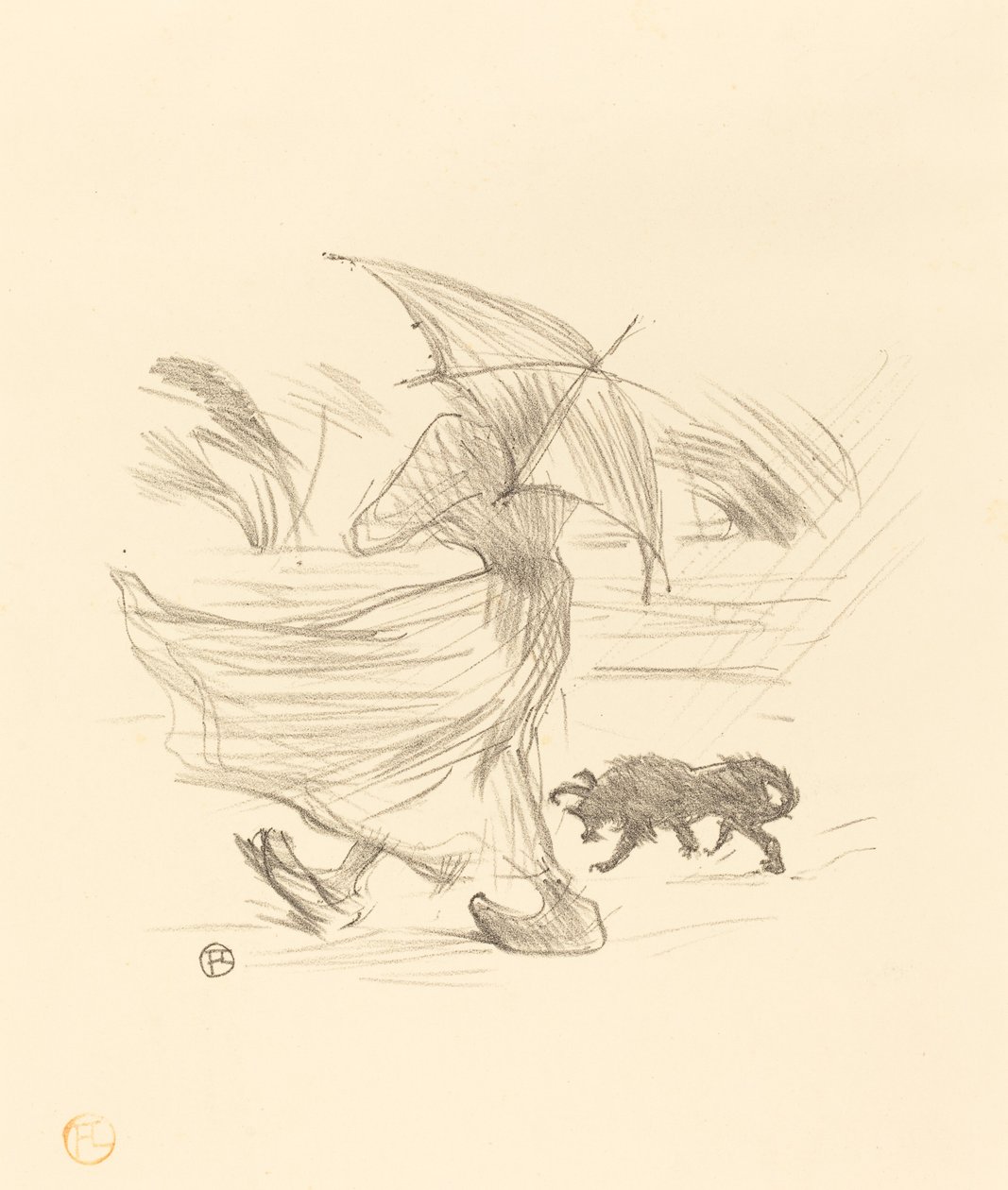 Hvad regnen siger, 1895. af Henri de Toulouse Lautrec