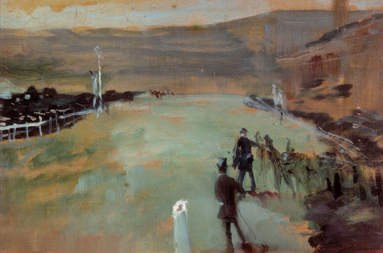 Væddeløbsbane af Henri de Toulouse Lautrec