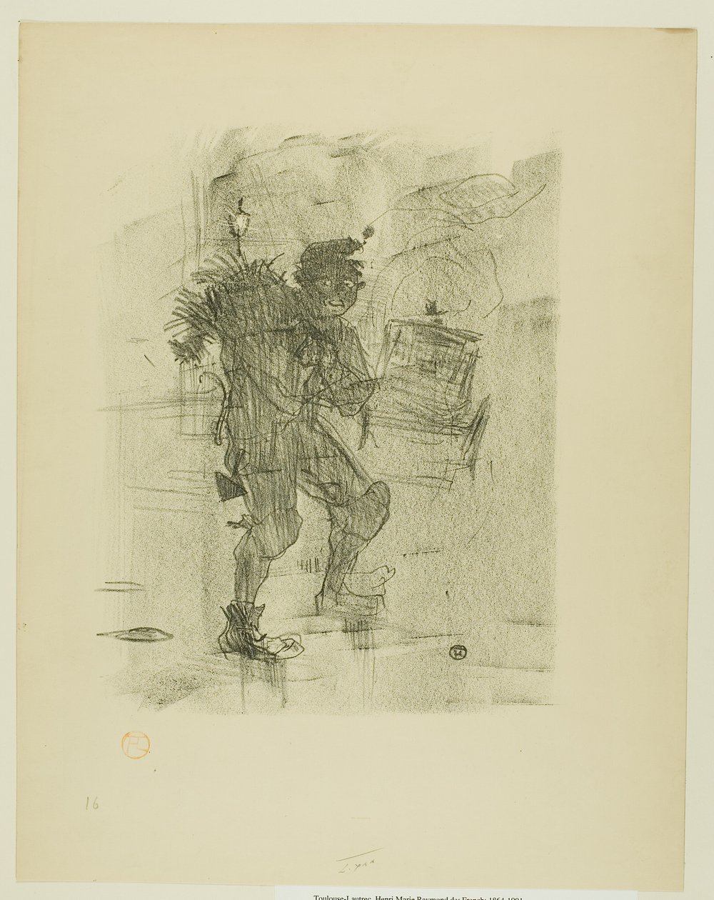 Juleballade, fra Melodier af Désiré Dihau af Henri de Toulouse Lautrec