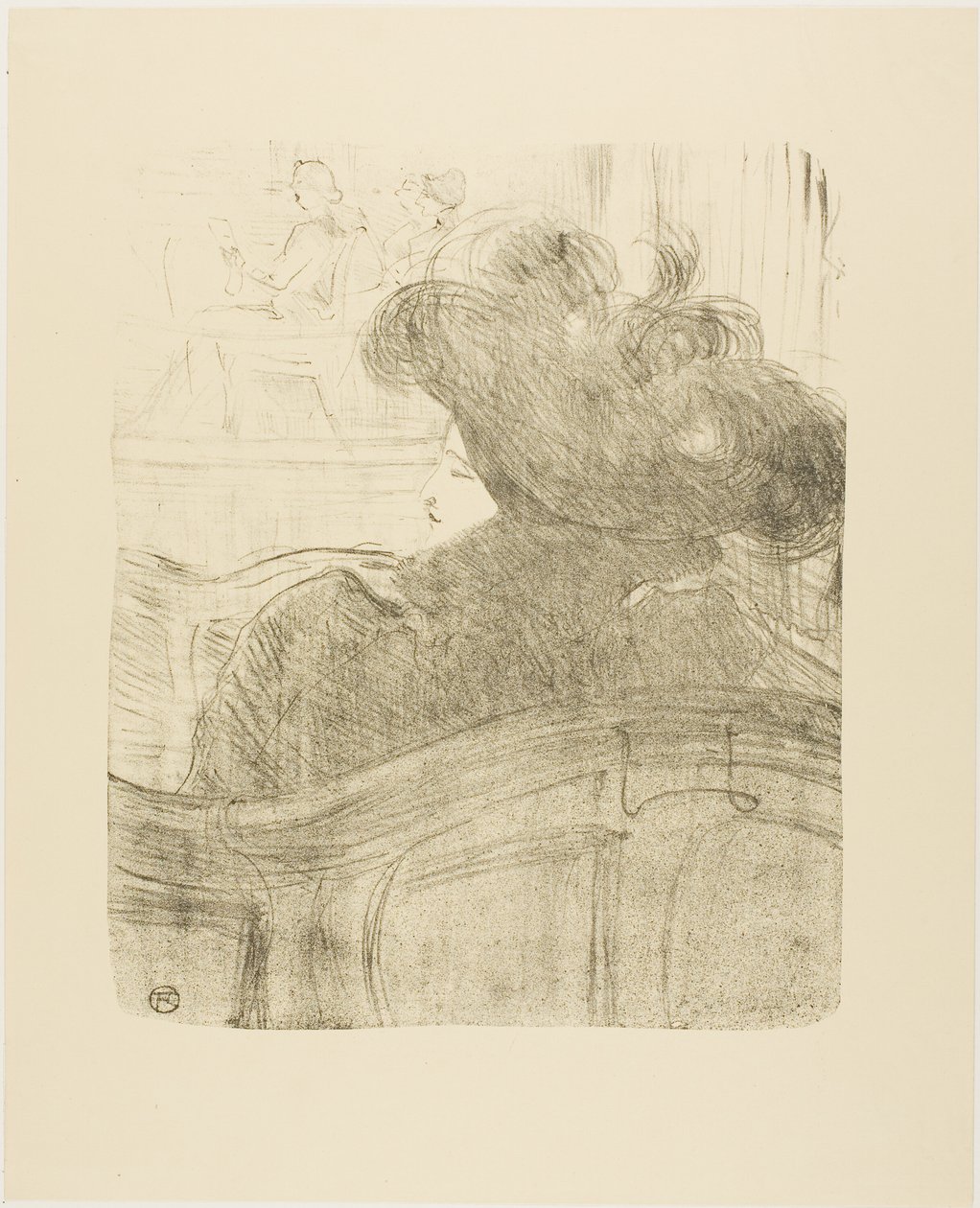Cléo de Mérode, fra Thirteen Lithographs af Henri de Toulouse Lautrec