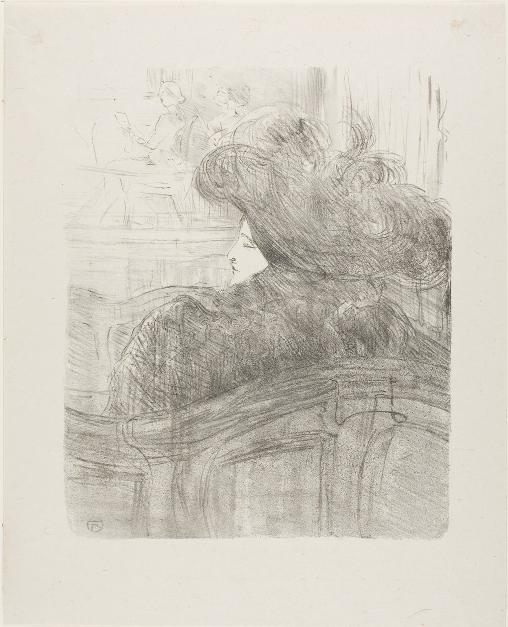 Cléo de Mérode, fra Thirteen Lithographs af Henri de Toulouse Lautrec