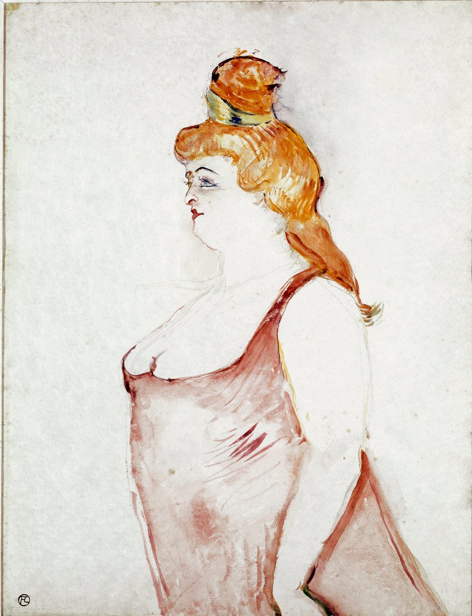 Cocyte i "Den smukke Helene". Tegning af Henri de Toulouse-Lautrec (Toulouse Lautrec af Henri de Toulouse Lautrec