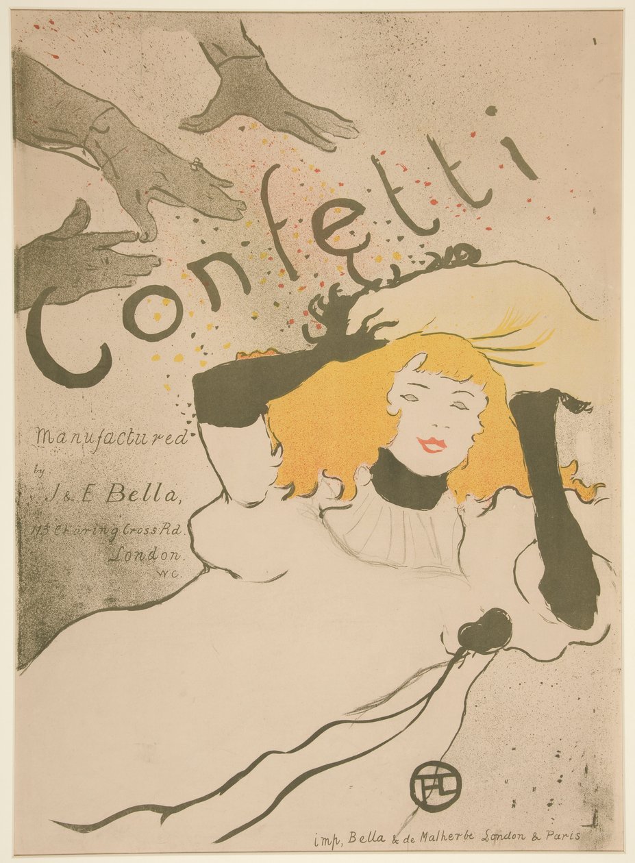 Konfetti af Henri de Toulouse Lautrec
