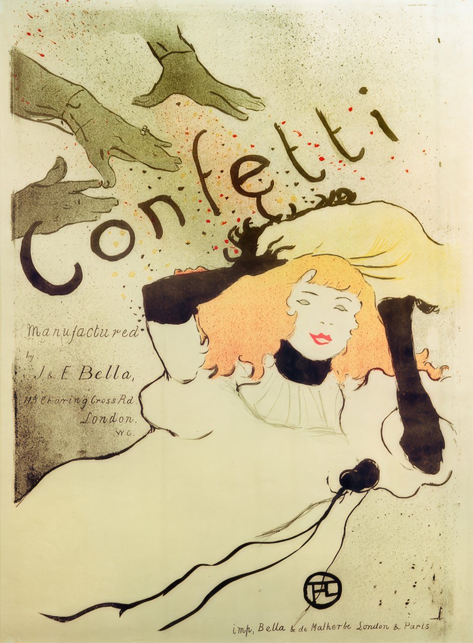 Konfetti af Henri de Toulouse Lautrec