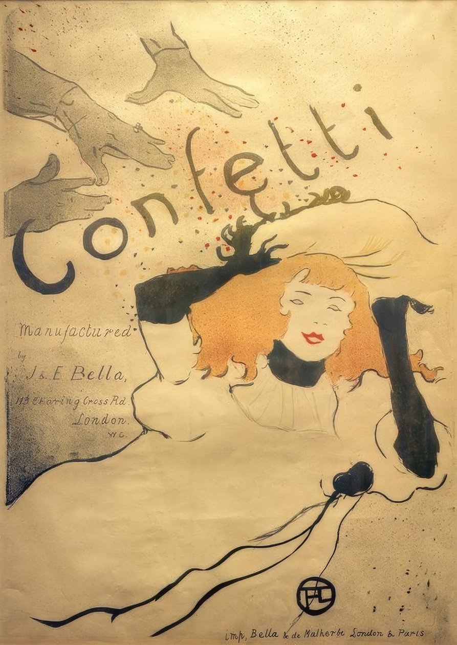 Konfetti af Henri de Toulouse Lautrec