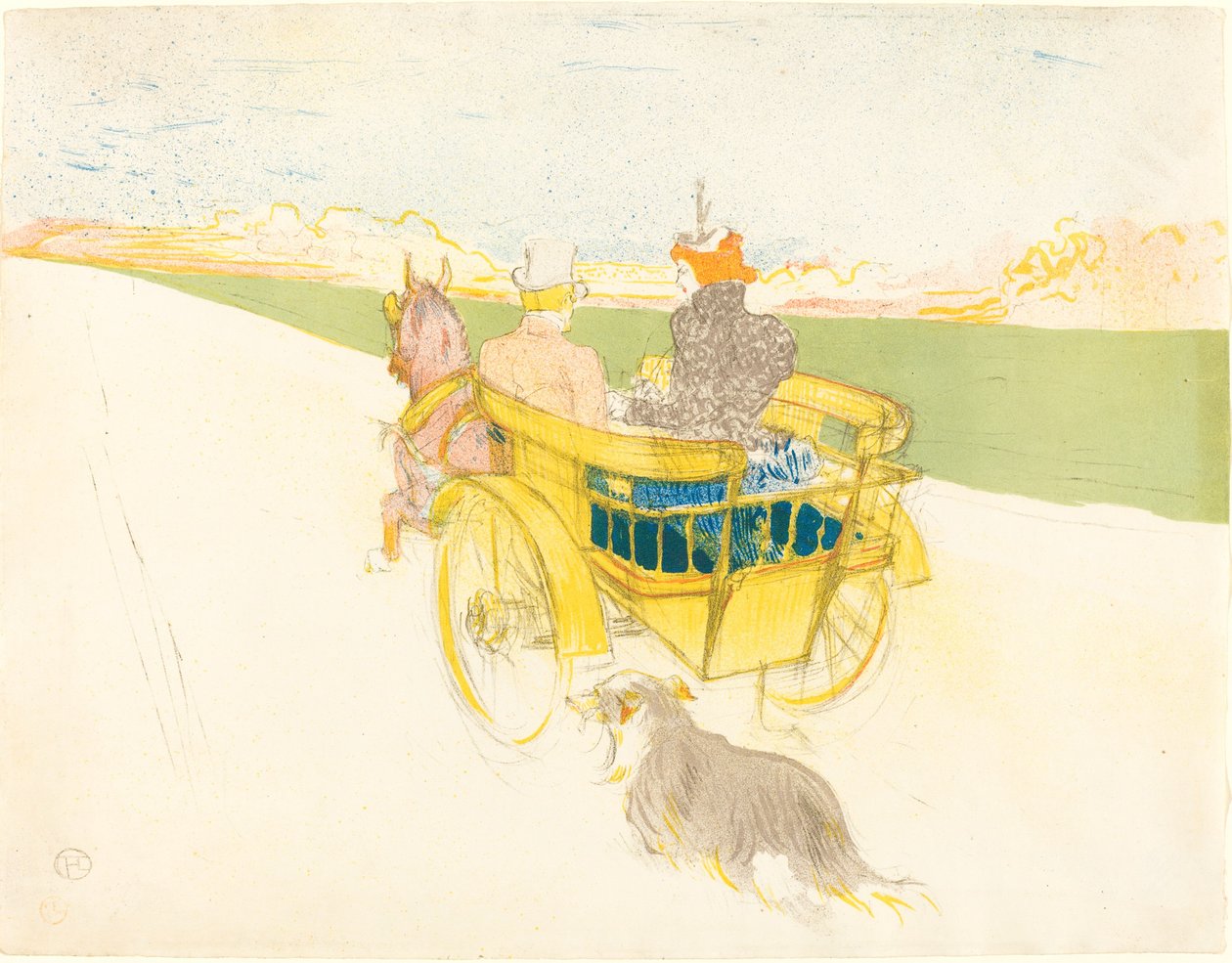 Landudflugt Landudflugt, 1897. af Henri de Toulouse Lautrec
