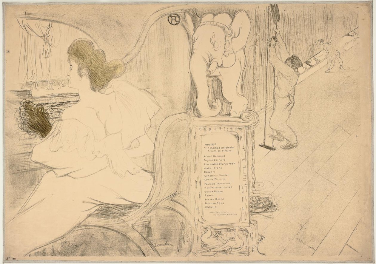 Original trykt omslag af Henri de Toulouse Lautrec
