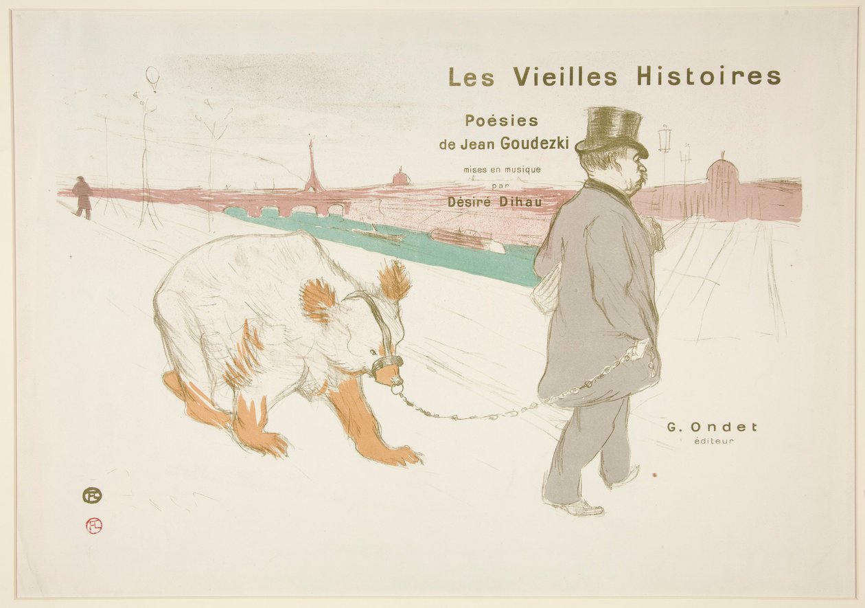 Cover og frontispice til Les Vieilles Histoires (De gamle historier) af Henri de Toulouse Lautrec