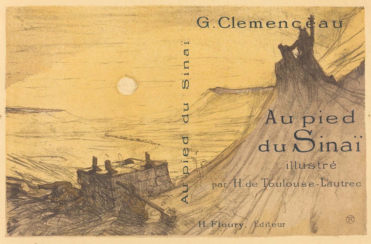 Cover til "Ved foden af ​​Sinai" af Henri de Toulouse Lautrec
