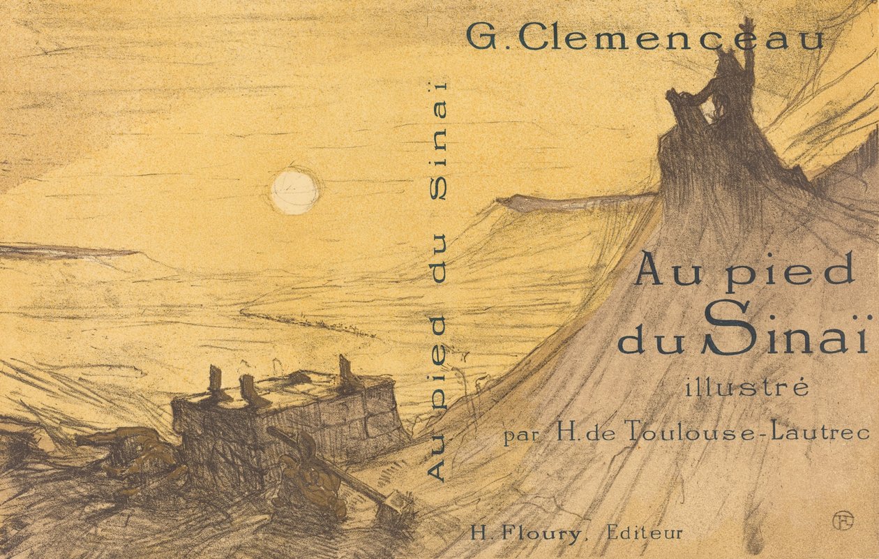 Omslag til Ved foden af ​​Sinai, 1898. af Henri de Toulouse Lautrec