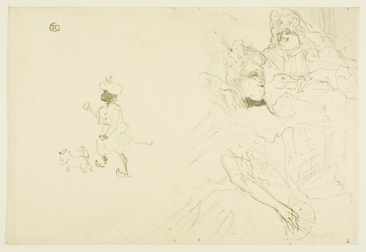 Omslag til Det forelskede eksempel på Ninon de Lenclos af Henri de Toulouse Lautrec