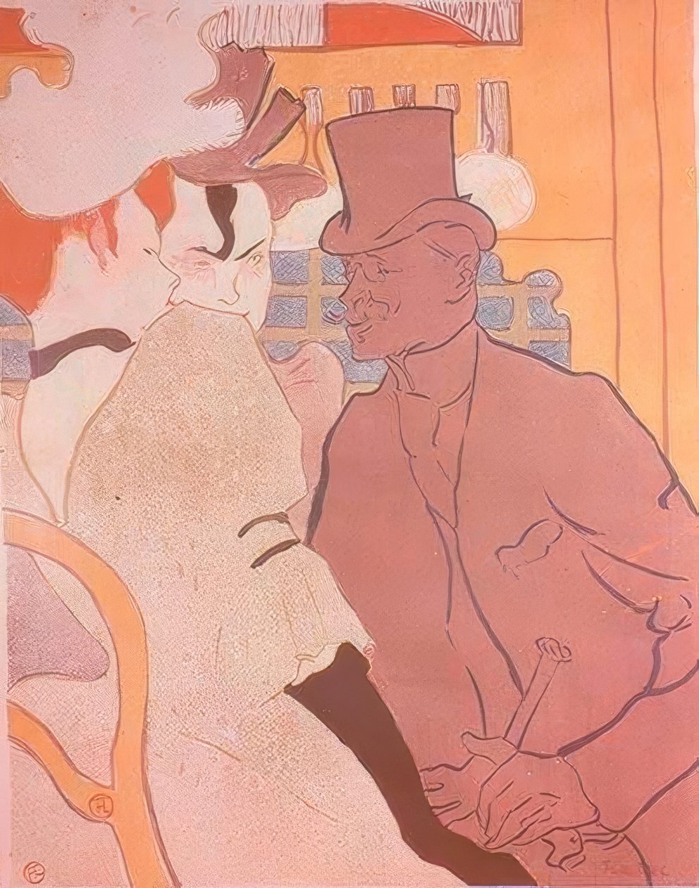 Englænderen på Moulin Rouge af Henri de Toulouse Lautrec