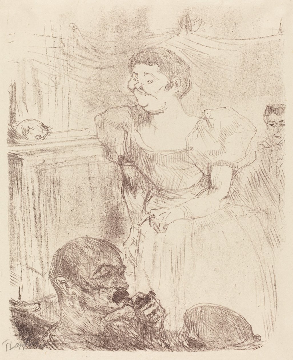 Di Ti Fellow - Englændere ved Cafe-Concert Di Ti Fellow - Anglaise au Café-Concert, 1898. af Henri de Toulouse Lautrec