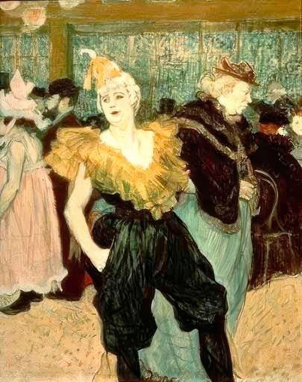 Die Clownesse Cha-U-Kao af Henri de Toulouse Lautrec