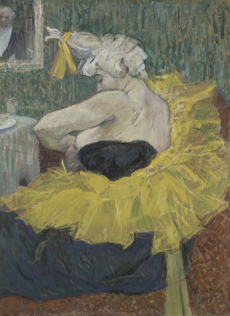Die Clownesse Cha-U-Kao, 1895 af Henri de Toulouse Lautrec