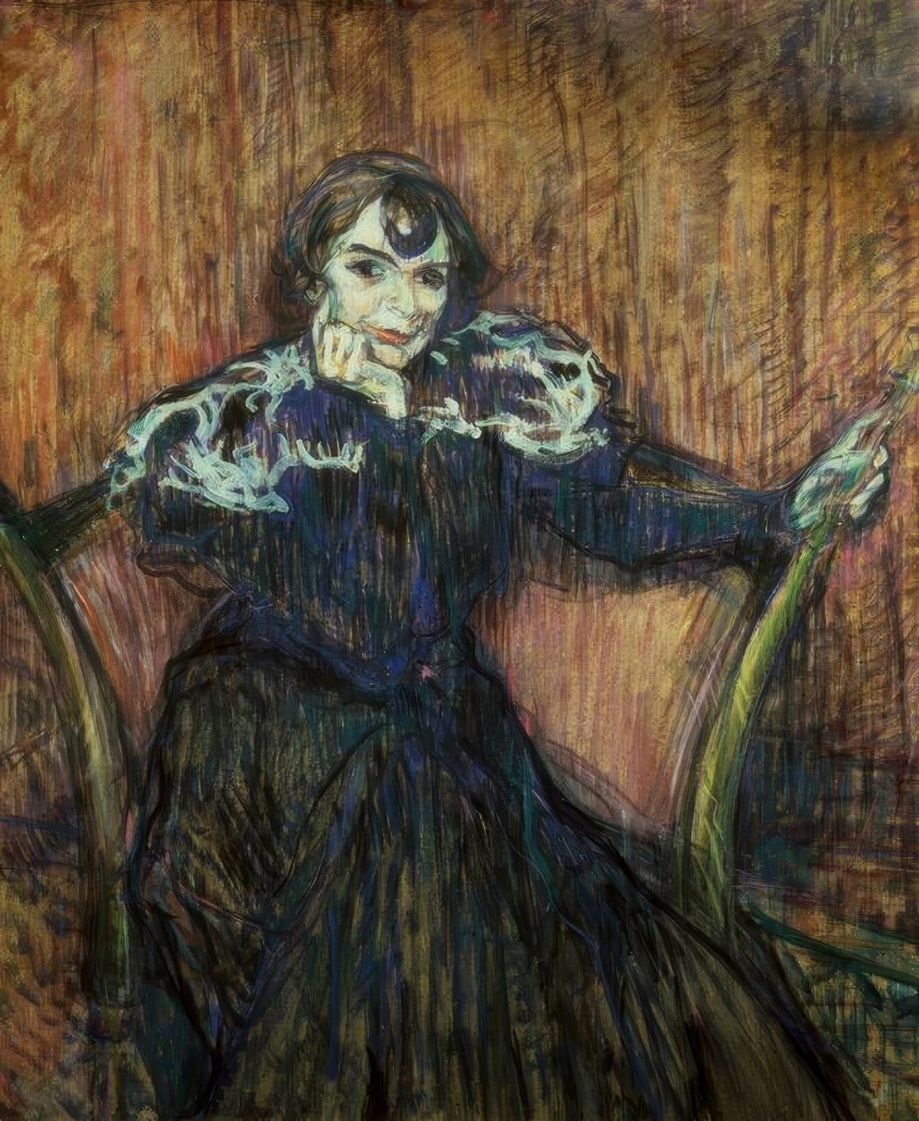 Skuespilleren Berthe Bady af Henri de Toulouse Lautrec
