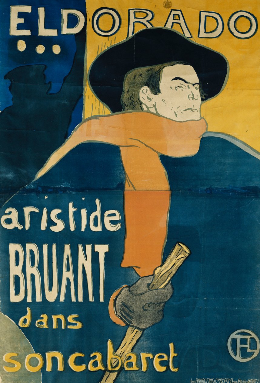 El Dorado, Aristide Bruant, 1892 af Henri de Toulouse Lautrec