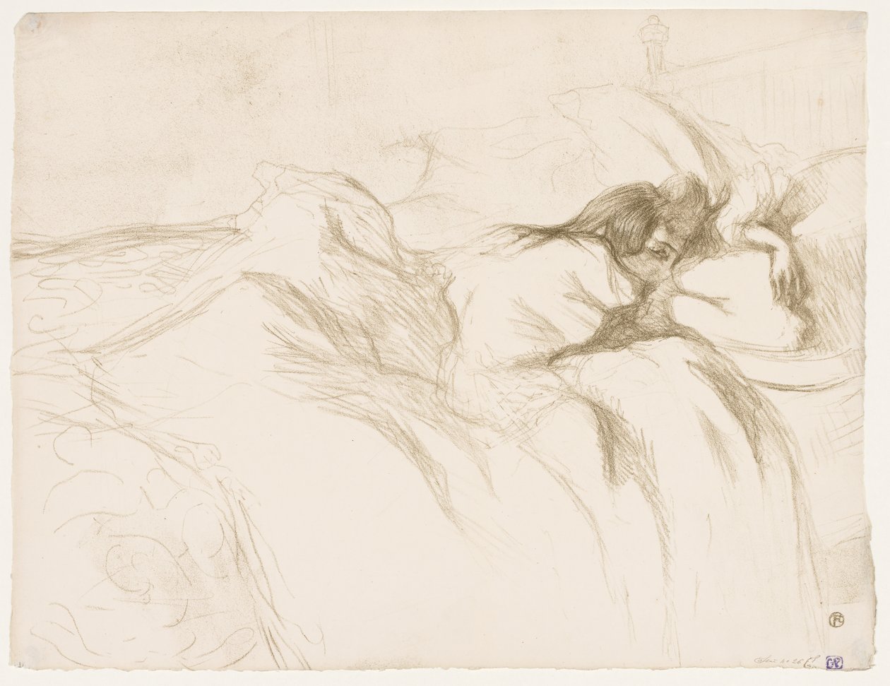 Elles: Kvinde sover af Henri de Toulouse Lautrec