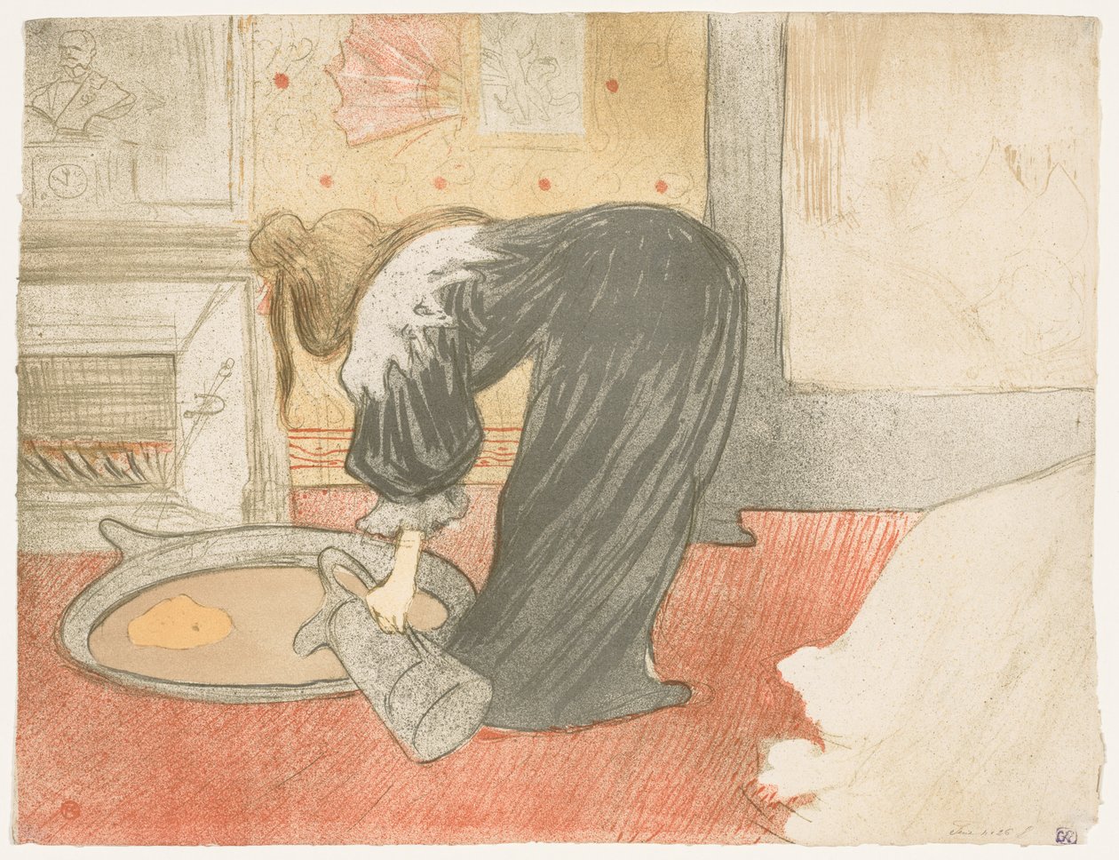 Elles: Kvinde i badekarret, 1896. af Henri de Toulouse Lautrec