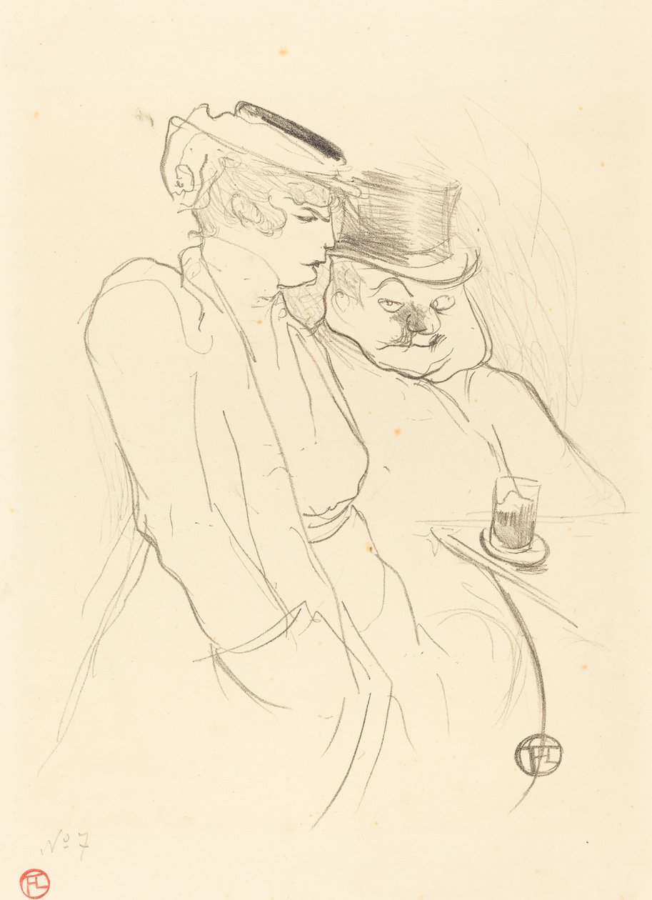 I fyrre, 1893. af Henri de Toulouse Lautrec