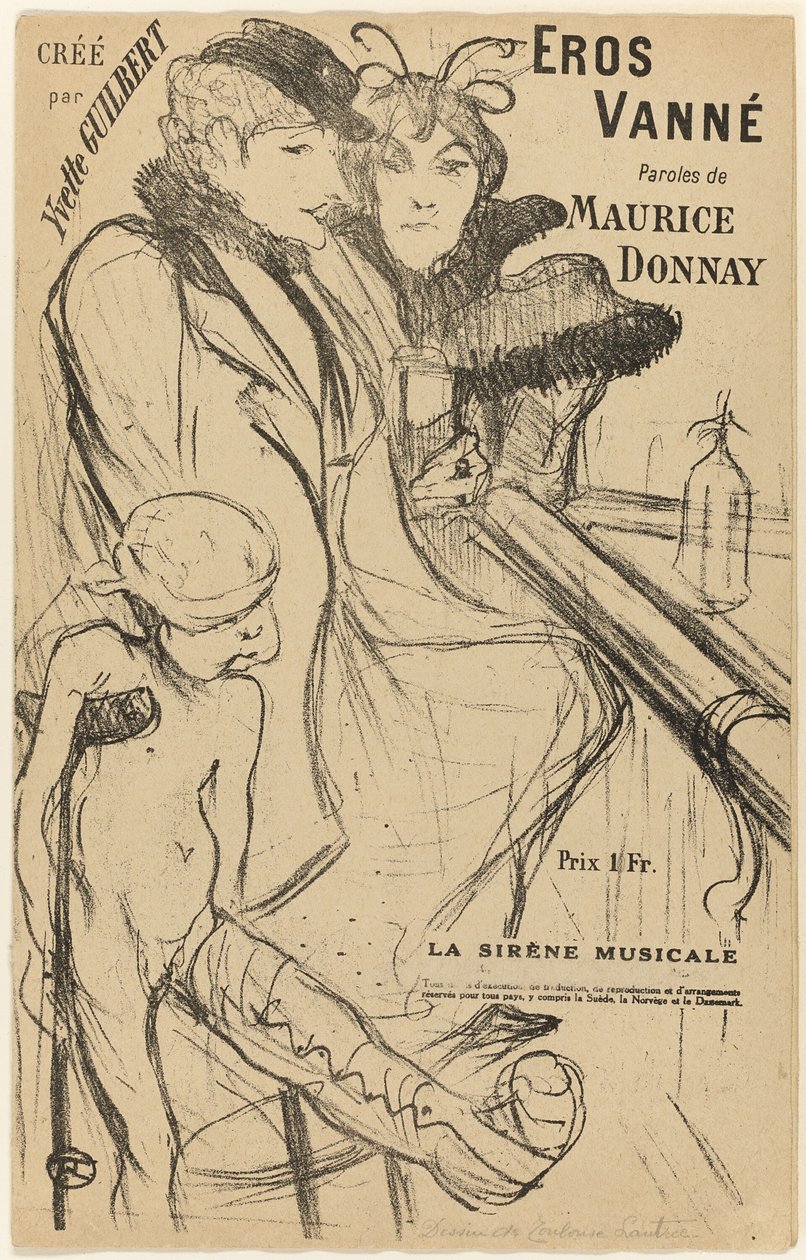 eros vanne af Henri de Toulouse Lautrec