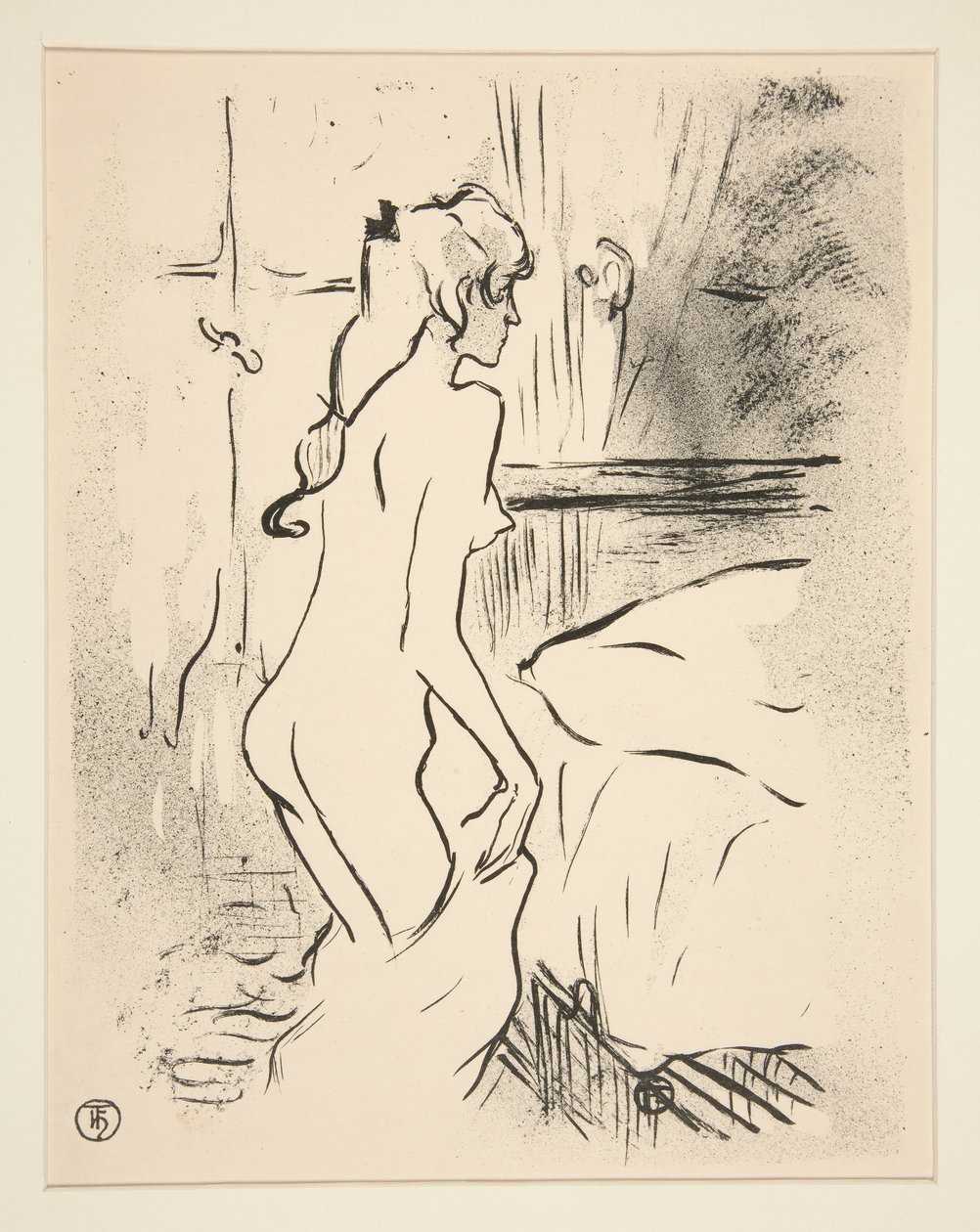 Etude de femme (studie af en kvinde) af Henri de Toulouse Lautrec