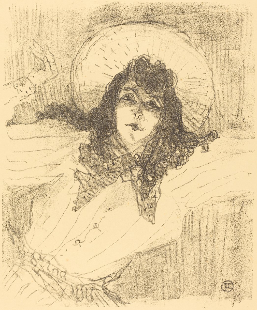 Eva Lavalliere af Henri de Toulouse Lautrec